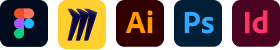 UX Tools: Figma, Miro, Adobe Illustrator, Adobe Photoshop, Adobe Indesign